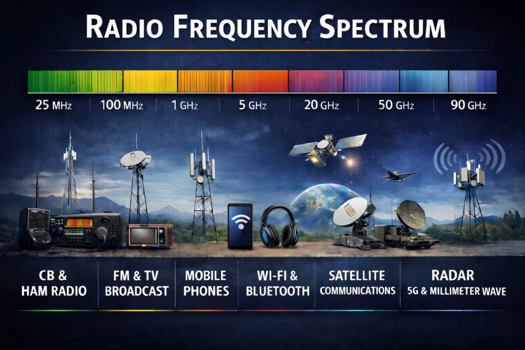 Low to high frequency wireless security
