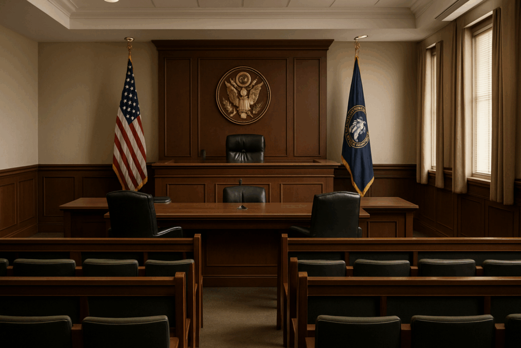 US military courtroom